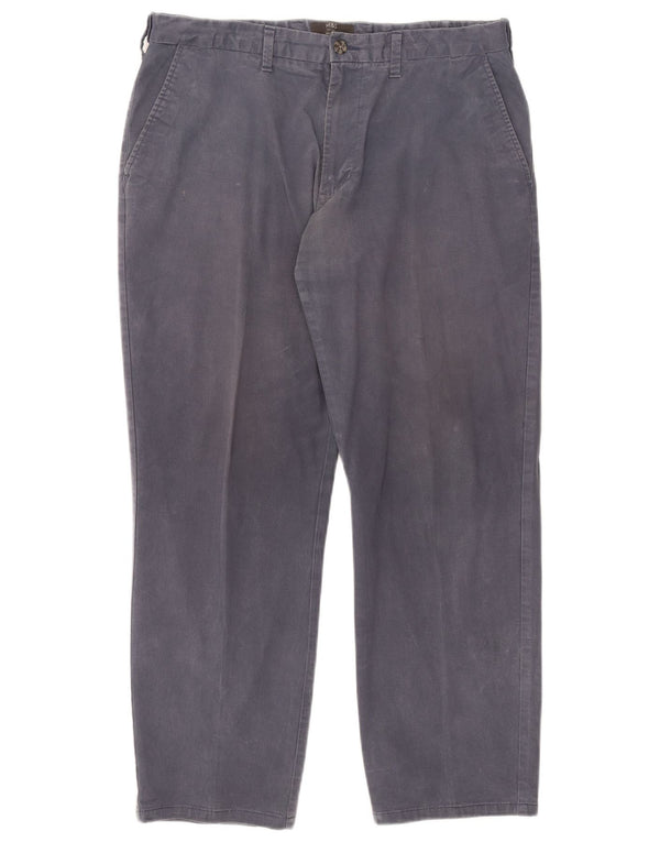 Marks & Spencer Pantalones chinos rectos para hombre W36 L29 Algodón azul marino
