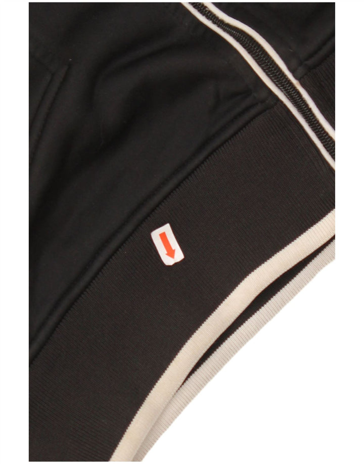 JACK & JONES Suéter con capucha y cremallera para mujer UK 44 Medium Black Colourblock