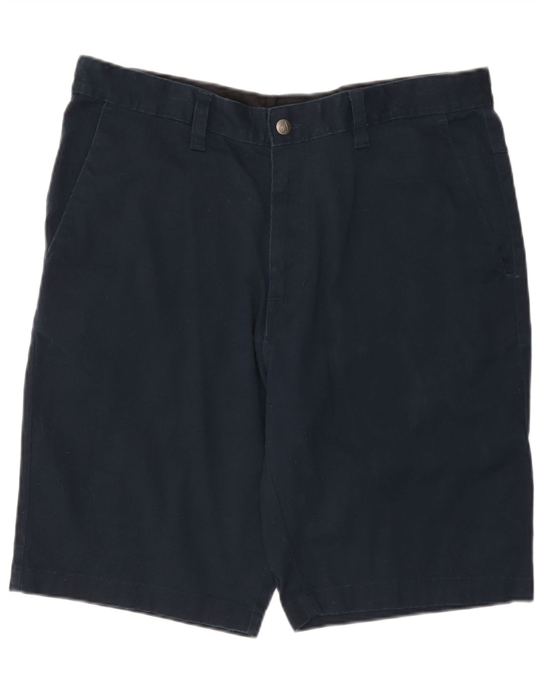 Volcom Pantalones cortos chinos para hombre W36 Large Azul marino Algodón