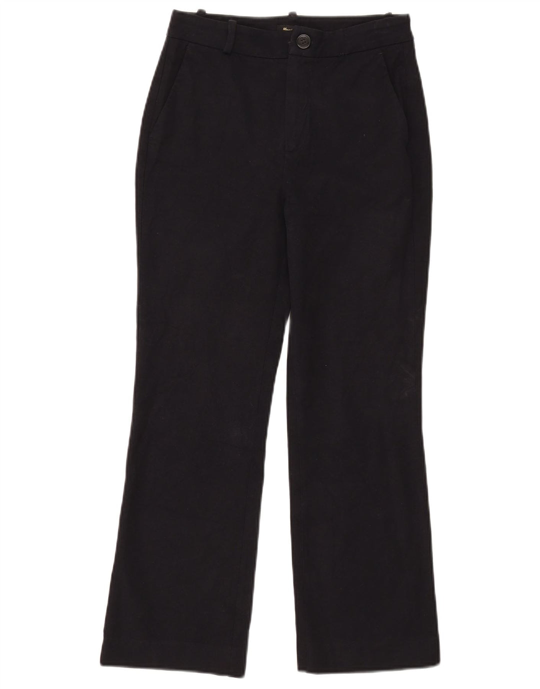 Massimo Dutti Pantalón Chino Bootcut Mujer 2XS W24 L25 Negro