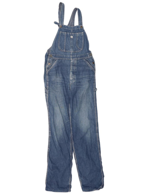 Vaqueros rectos con peto para mujer Rifle W32 L33 Algodón azul
