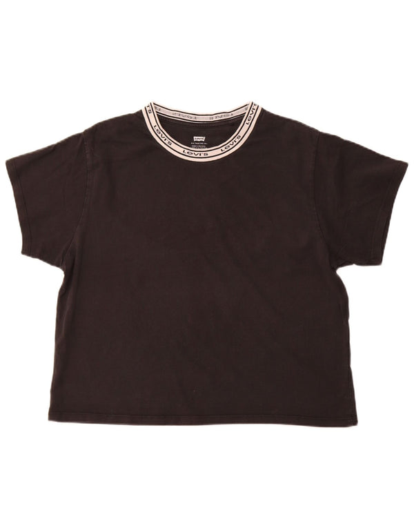 LEVI'S Camiseta gráfica para mujer Top UK 44 Medium Black