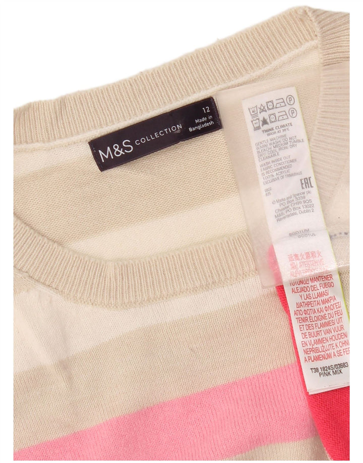 Marks & Spencer - Jersey de cuello redondo para mujer, talla 40, talla M, multicolor