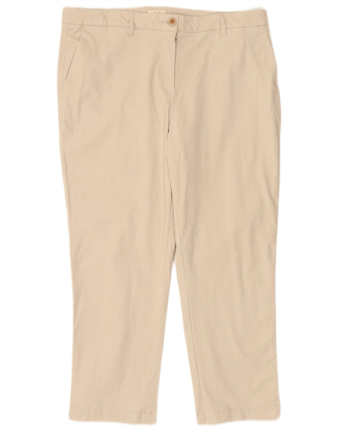 JOULES Pantalones cortos ajustados para mujer UK 46 Large W36 L25 Algodón beige