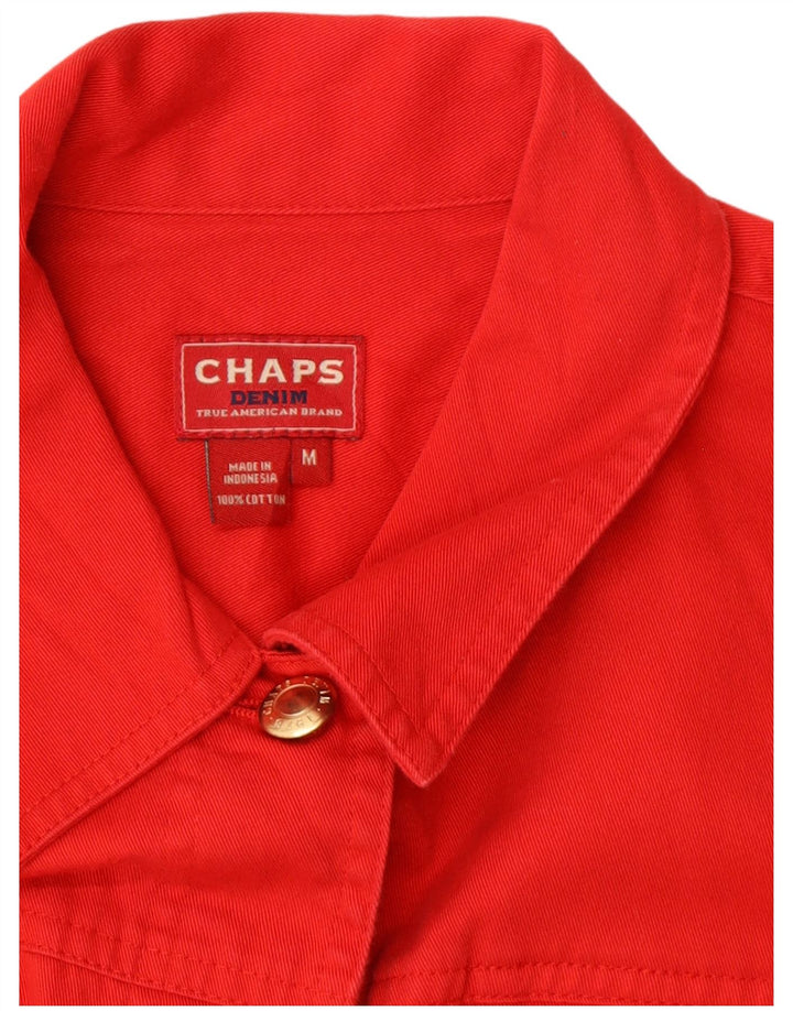 CHAPS Chaqueta vaquera para mujer Reino Unido 14 Algodón rojo mediano