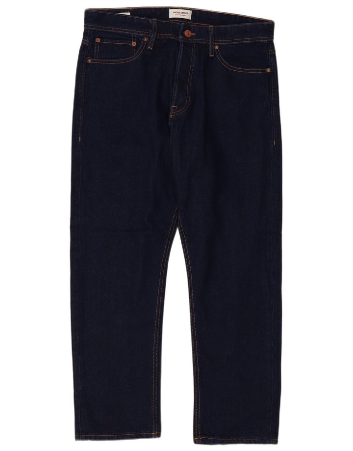 Jack & Jones Vaqueros Rectos Hombre W34 L30 Algodón Azul Marino