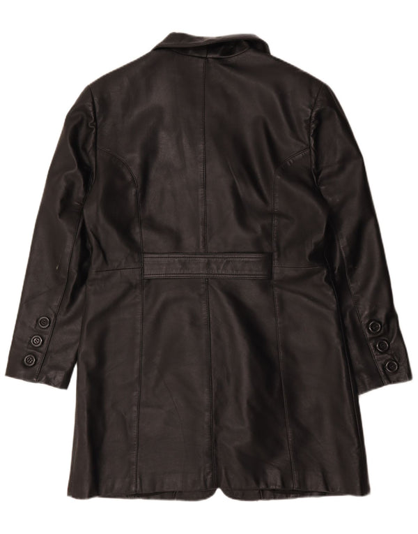 Akaso Abrigo de cuero para mujer UK 40 XL Cuero negro