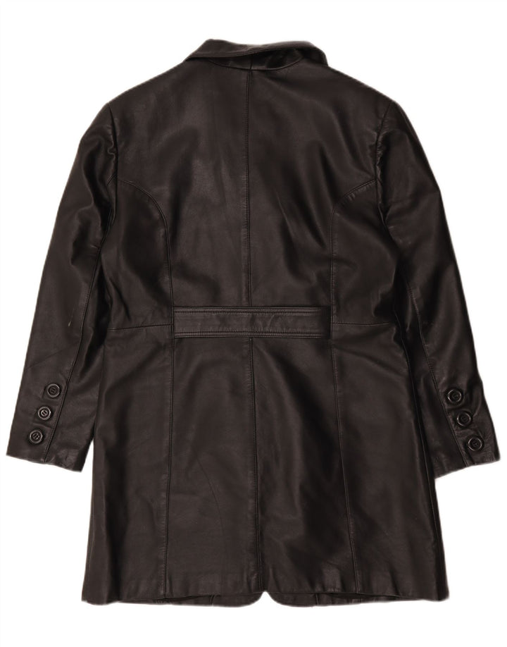 Akaso Abrigo de cuero para mujer UK 40 XL Cuero negro