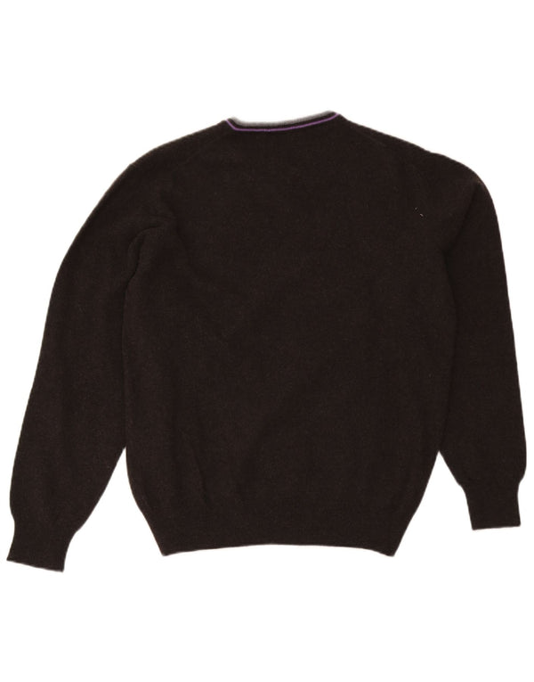 Fred Perry Jersey Con Cuello En V Para Hombre XL Lana Negra