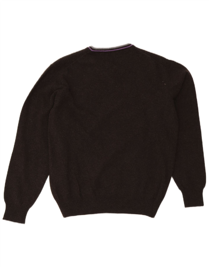 Fred Perry Jersey Con Cuello En V Para Hombre XL Lana Negra