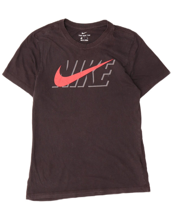 Nike - Camiseta gráfica para hombre, talla pequeña, algodón negro