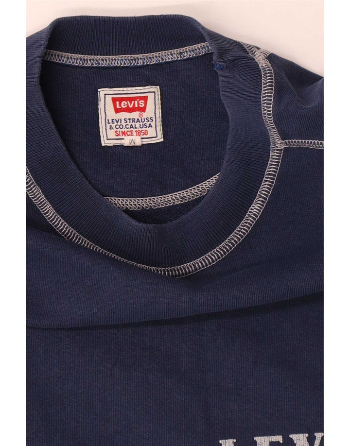Levi's Hombre Top Manga Larga Algodón Colorblock Azul Marino Medio