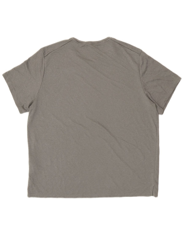 NIKE Hombre Dri Fit Camiseta Top XL Gris Poliéster