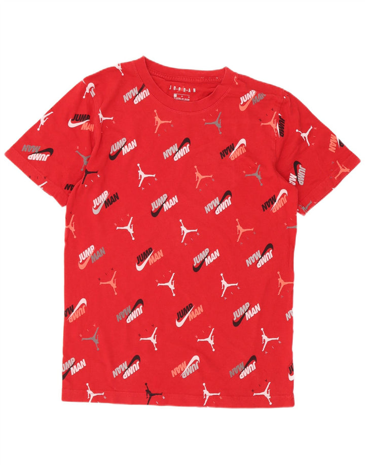 Jordan Camiseta gráfica regular para niños 12-13 años Grande Rojo