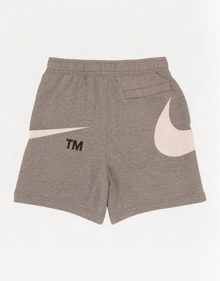 Pantalones cortos deportivos con gráficos para hombre Nike de algodón gris medio