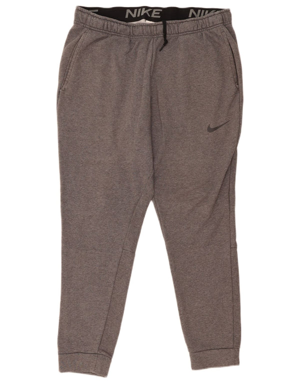 Nike Dri Fit - Pantalón de chándal para hombre, talla XL, algodón gris