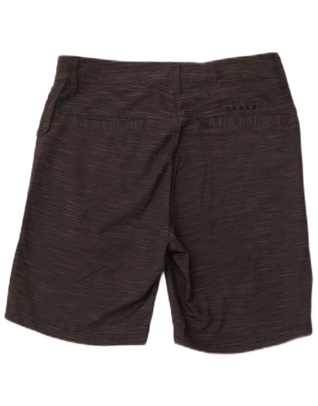 Oakley Pantalones cortos chinos de corte regular para hombre W30 deportivo gris medio a rayas