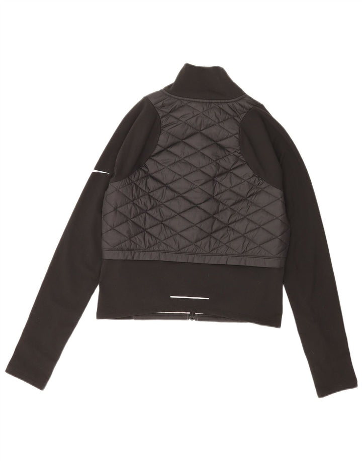 Nike - Chaqueta acolchada para correr para mujer, talla 10, poliéster, color negro