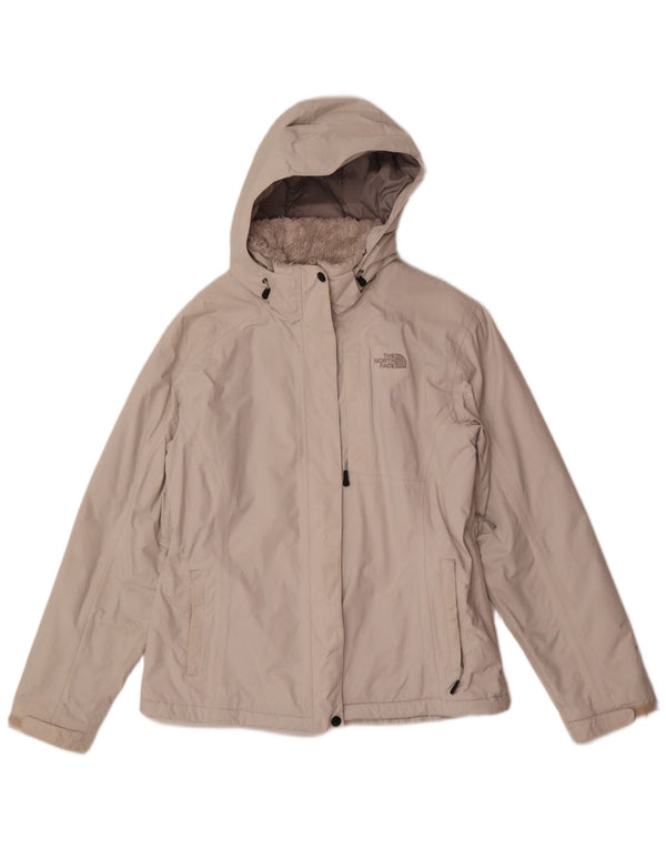 The North Face Chaqueta cortavientos con capucha para mujer UK 46 Poliéster gris grande