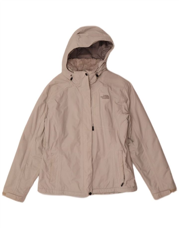 The North Face Chaqueta cortavientos con capucha para mujer UK 46 Poliéster gris grande