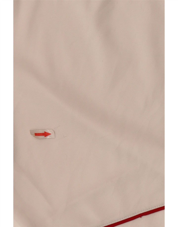 Adidas - Pantalones cortos deportivos para hombre, tamaño grande, poliéster blanco