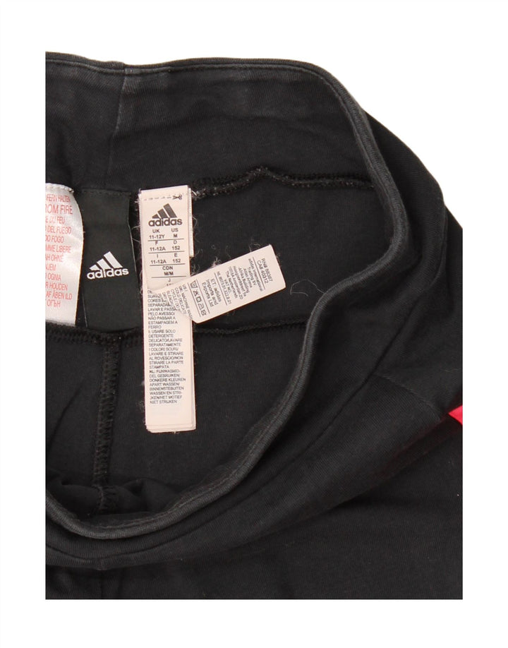 ADIDAS Pantalón Chándal Niña 11-12 Años Negro Algodón