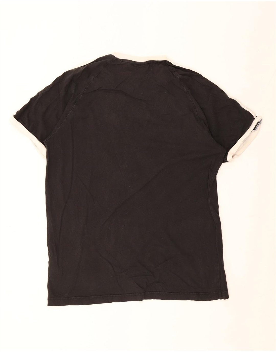 Adidas - Camiseta para hombre, talla grande, algodón negro