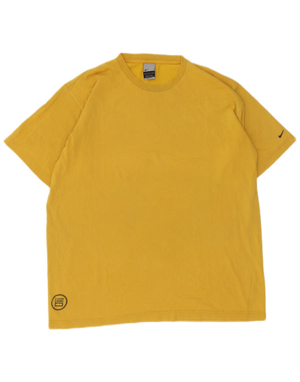 Nike Camiseta Dri Fit Graphic para Hombre Top XL Algodón Amarillo