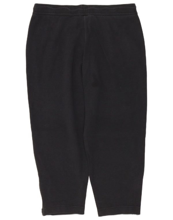 Nike Mujer Capri Chándal Pantalones UK 44 Mediano Negro Algodón