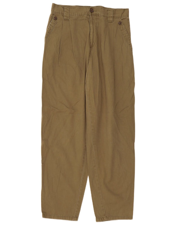 Topshop Pantalones casuales cónicos para mujer UK 12 Medium W30 L29 Algodón caqui