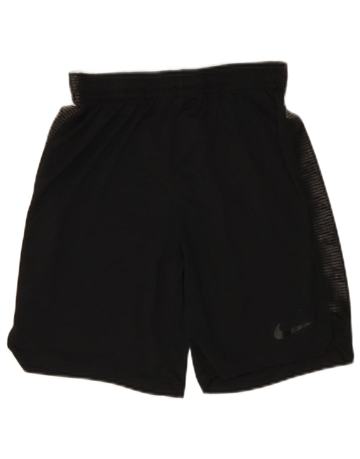 NIKE Pantalones cortos deportivos Dri Fit para niños 12-13 años Grande Poliéster negro
