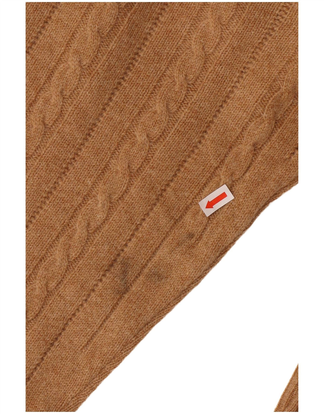 Braemar Jersey de cuello redondo para hombre EU 46 XL Lana de cordero marrón