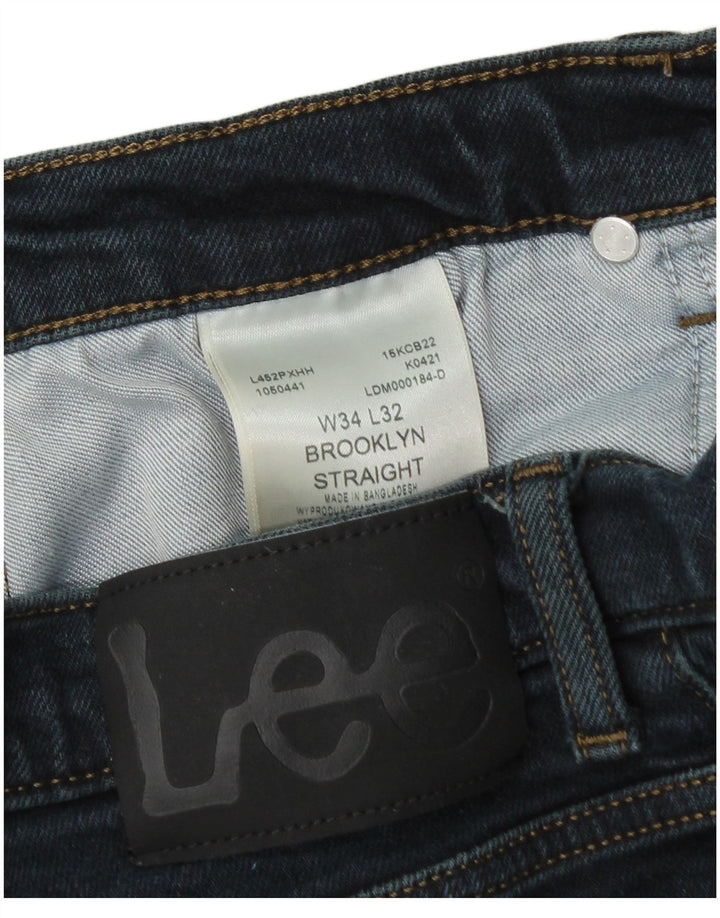 LEE Vaqueros rectos Brooklyn para hombre W34 L32 Algodón azul
