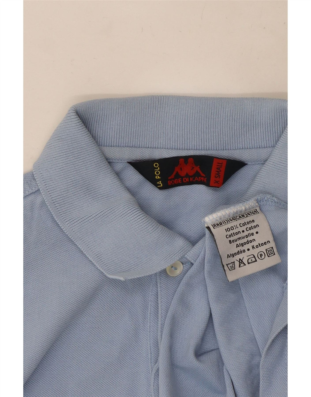 Polo Kappa Hombre XS Algodón Azul