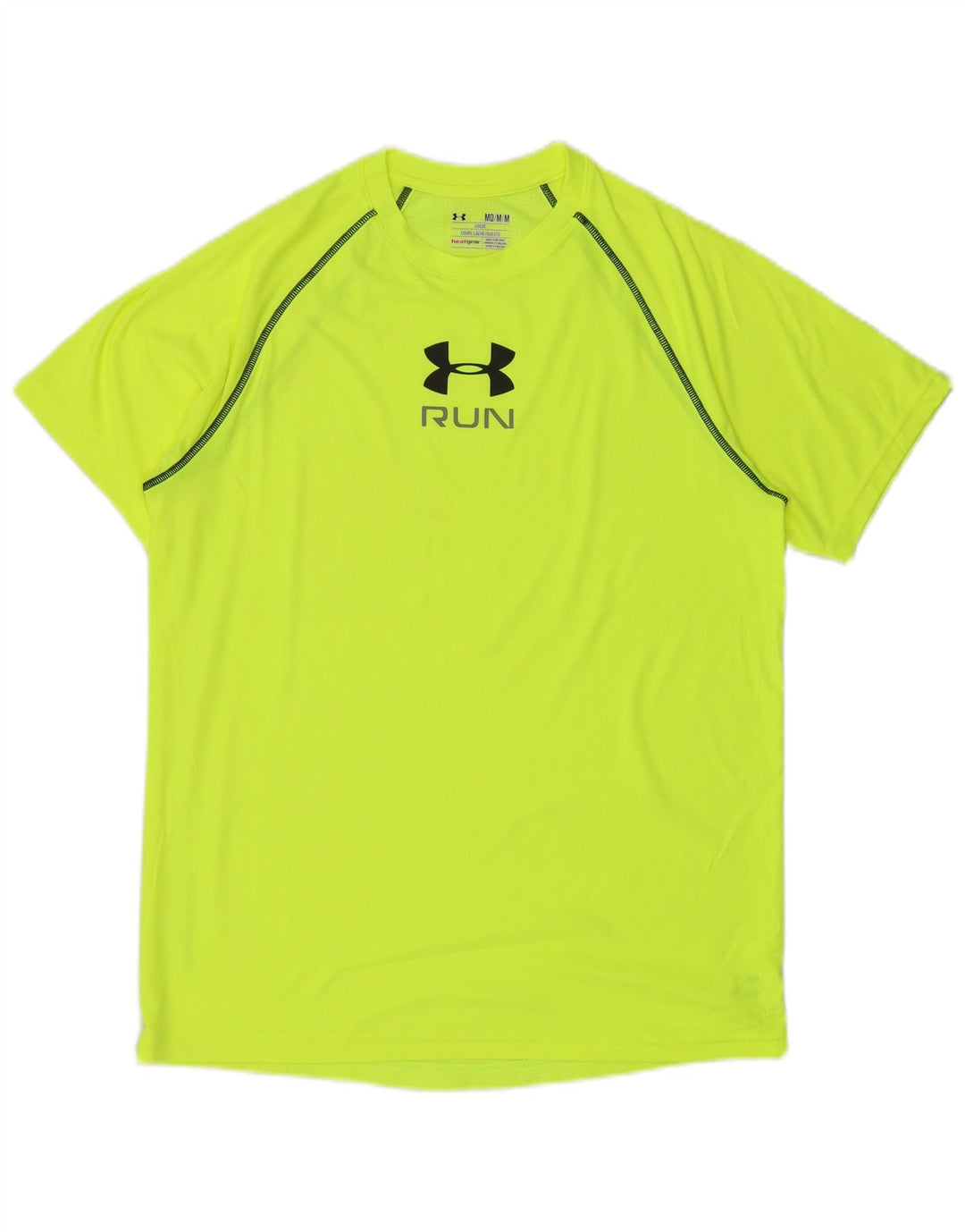 UNDER ARMOUR Camiseta gráfica Heat Gear para hombre Top Poliéster verde medio