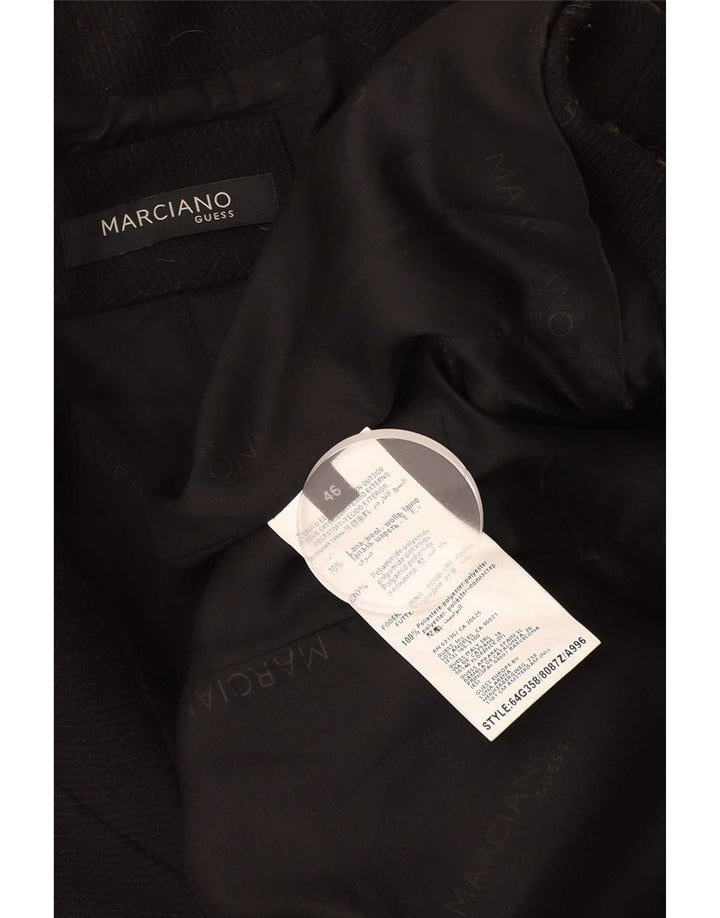 Guess By Marciano Chaqueta Blazer De 1 Botón Para Mujer IT 46 Grande Lana Negra