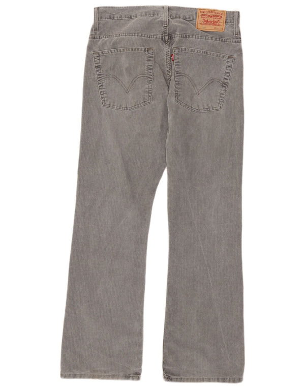 Levi's Mens 507 Pantalones de pana con corte de bota W32 L32 Algodón gris