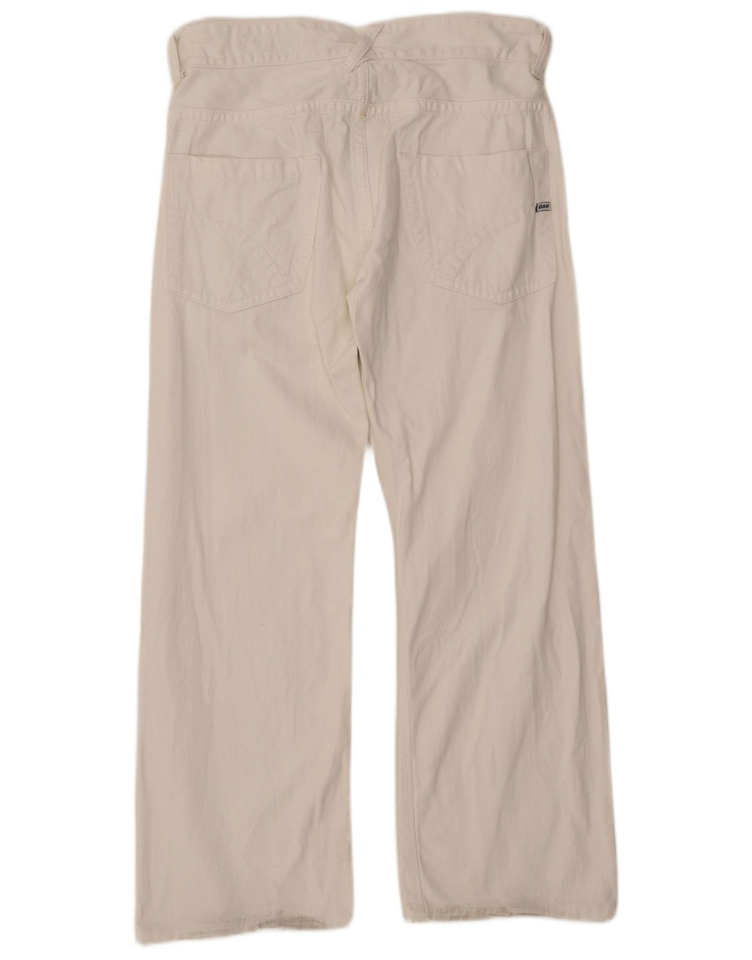 GAS Vaqueros Sueltos para Hombre Medium W32 L29 Algodón Blanco