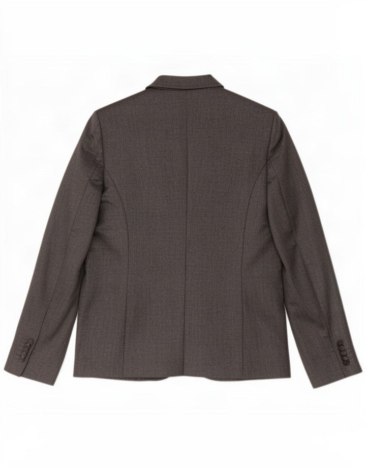 Benetton Chaqueta Americana De 2 Botones Para Mujer UK 40 Small Grey Herringbone