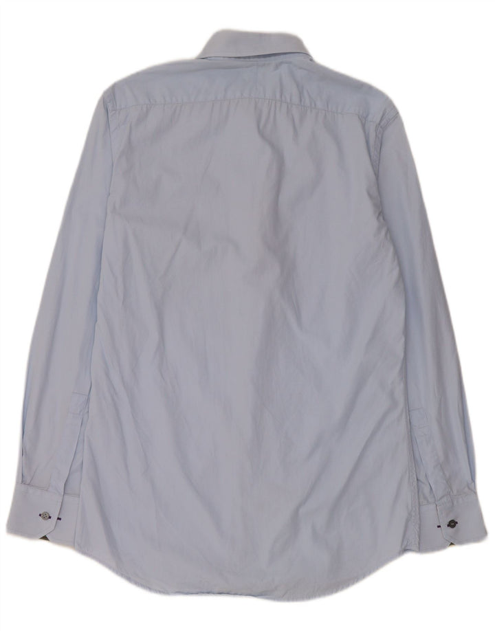 Paul Smith Camisa para hombre Talla 38 15 Algodón azul medio