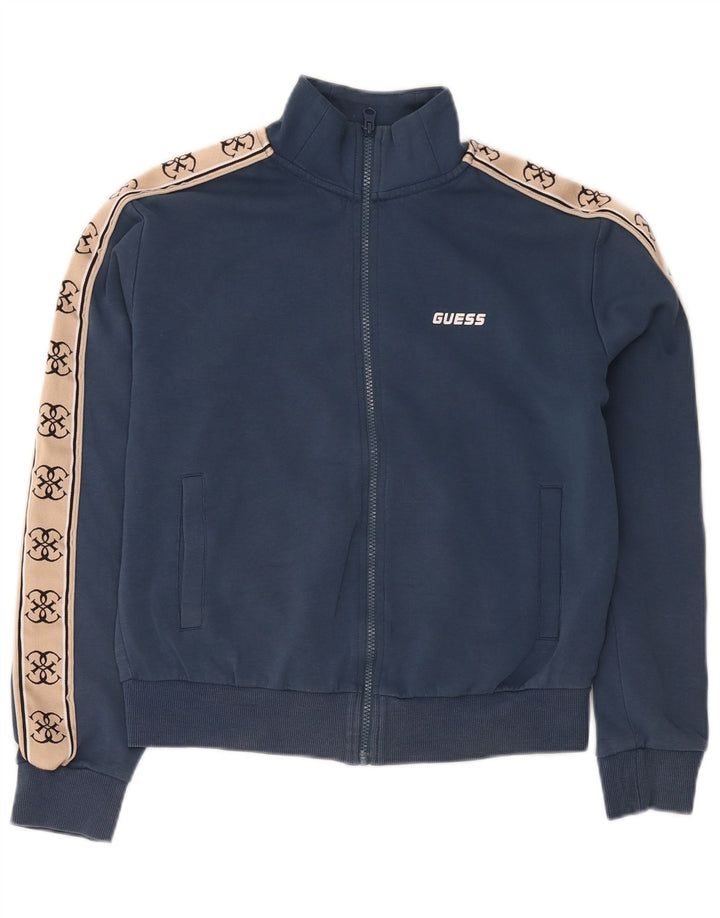 Guess Chaqueta de chándal para mujer UK 40 Medium Azul marino Colorblock