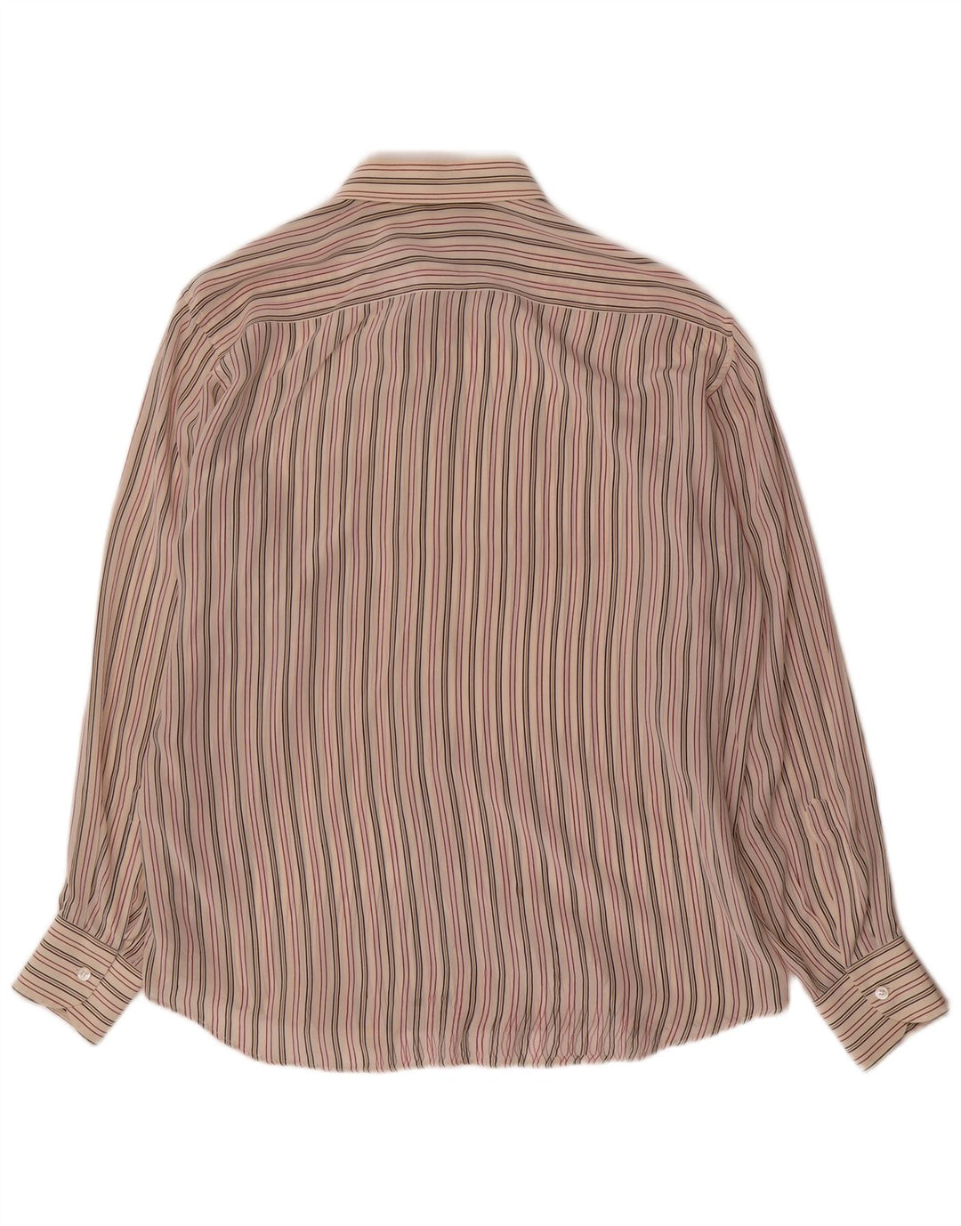 Pancaldi & B Camisa Hombre Grande Seda Rayas Multicolor
