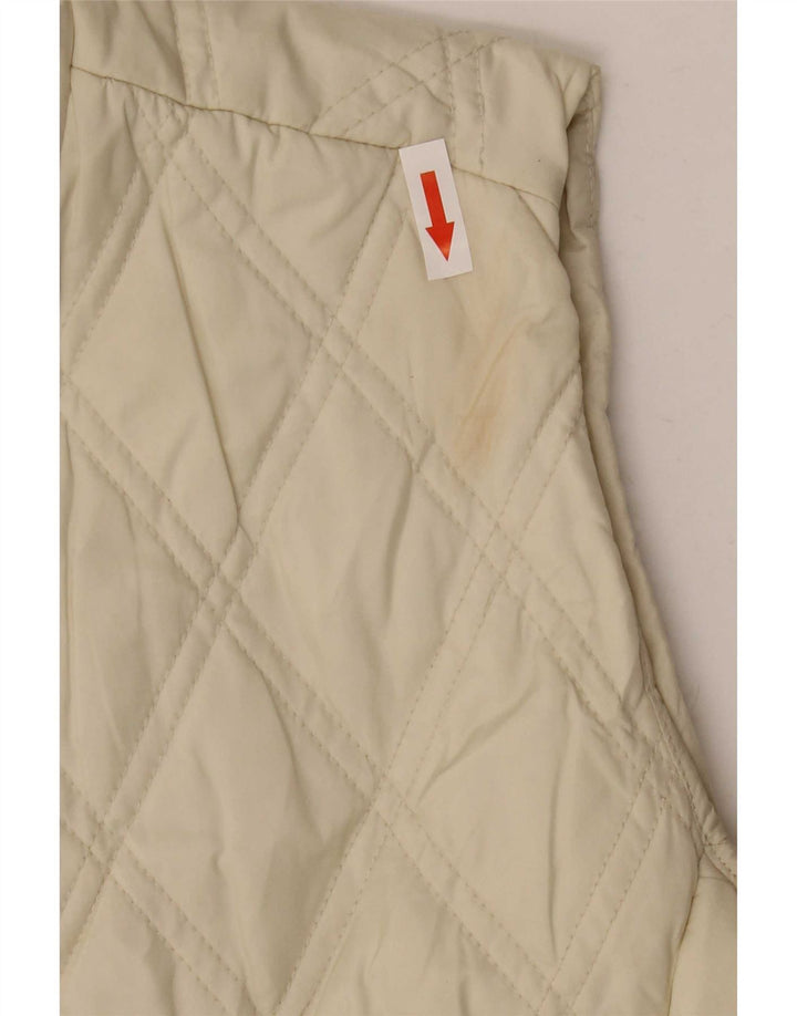Murphy & Nye Chaqueta acolchada para mujer Reino Unido 14 Mediano Blanco