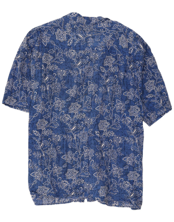 Maxfort Camisa Manga Corta Hombre 4XL Azul Floral