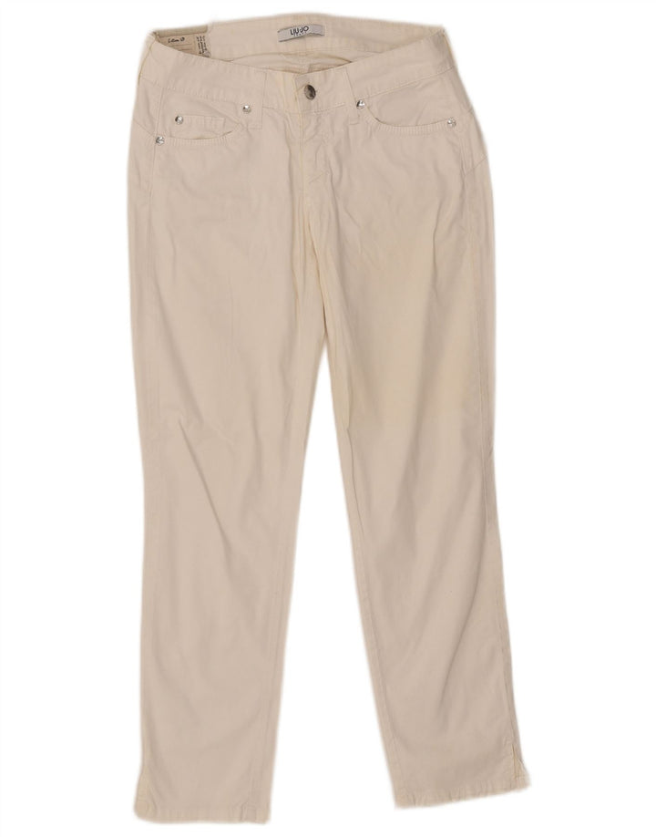 Jeans Ajustados Mujer Liu Jo W28 L26 Algodón Blanco