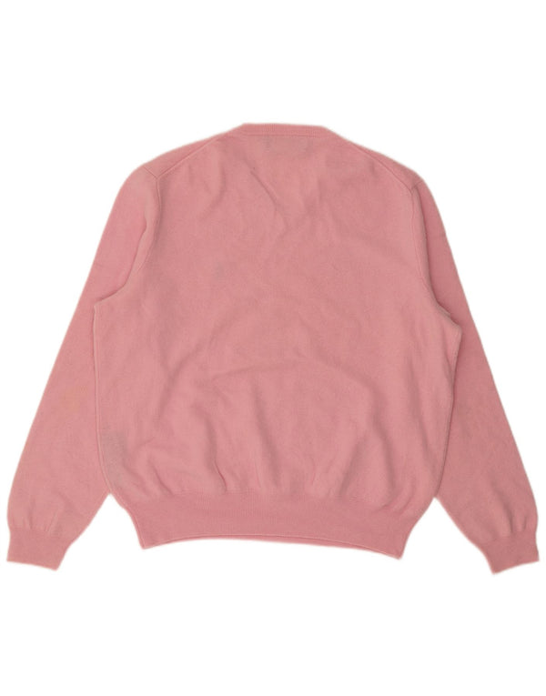 POLO RALPH LAUREN Jersey con cuello en V para mujer UK 40 Grande Rosa