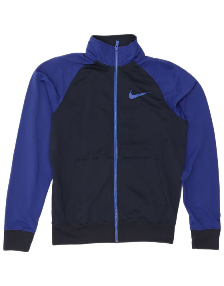 Nike - Chaqueta de chándal para hombre, talla pequeña, color azul marino, poliéster