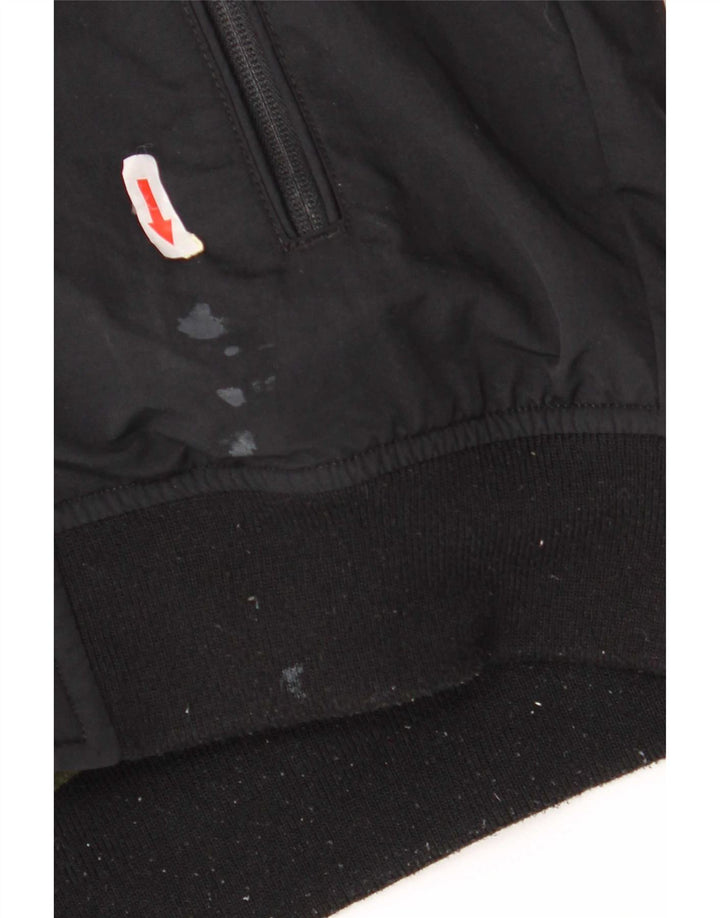 Tommy Hilfiger Chaqueta bomber con capucha para hombre UK 38 Mediana Poliamida negra