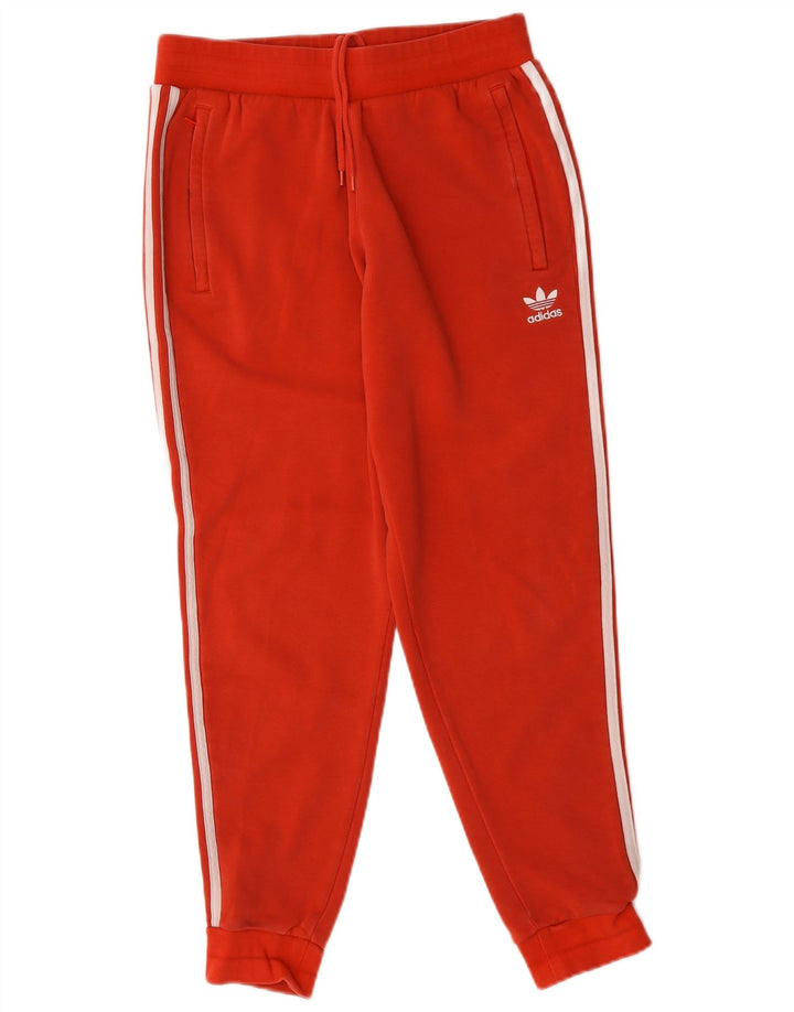 Adidas Hombre Pantalones De Chándal Joggers Medium Rojo Algodón