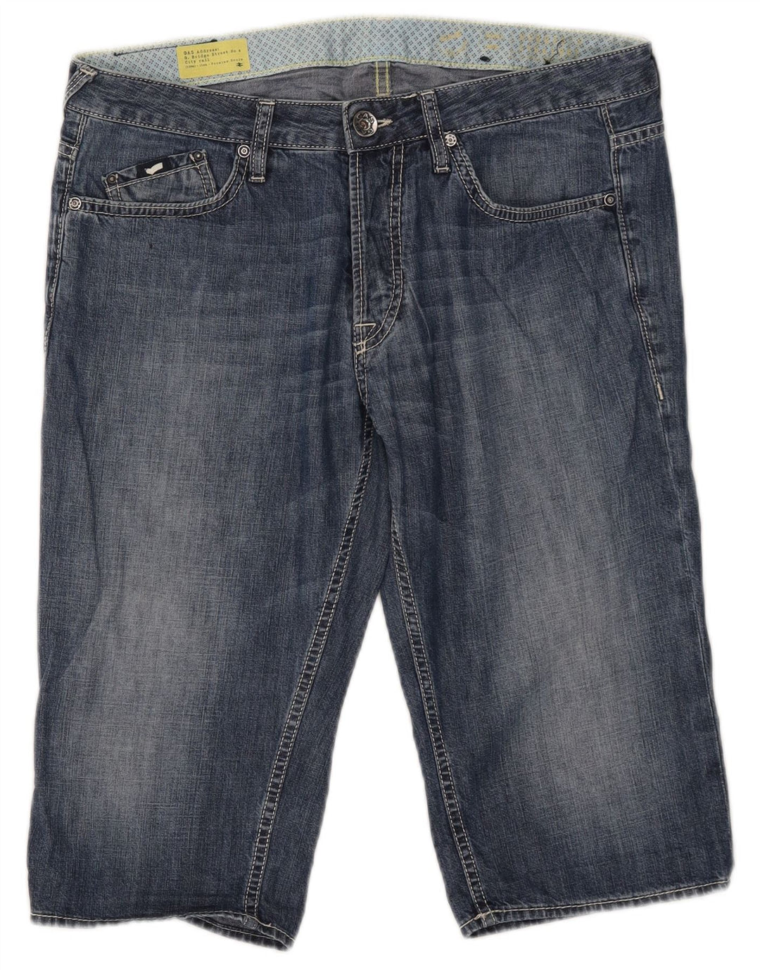 Shorts vaqueros para hombre Gas W33 Algodón azul medio